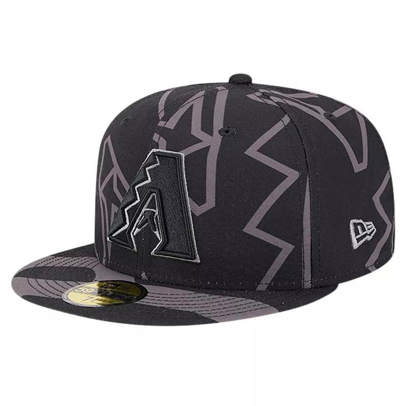 Mens New Era Arizona Diamondbacks Logo Fracture 59FIFTY Fitted Hat Product Image