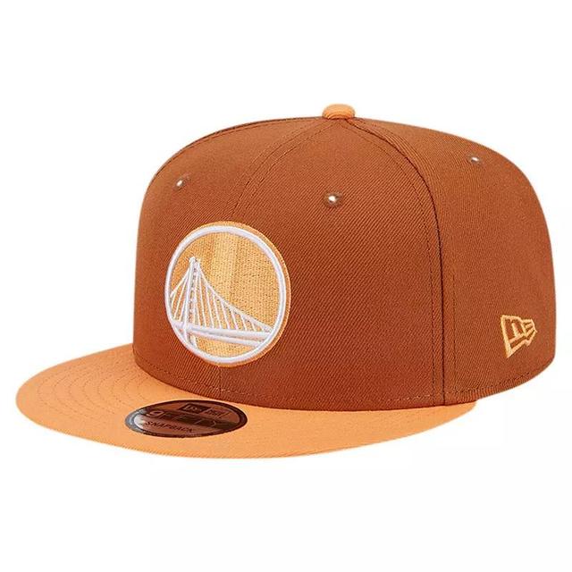 Mens New Era /Orange Golden State Warriors 2-Tone Color Pack 9FIFTY Snapback Hat Product Image