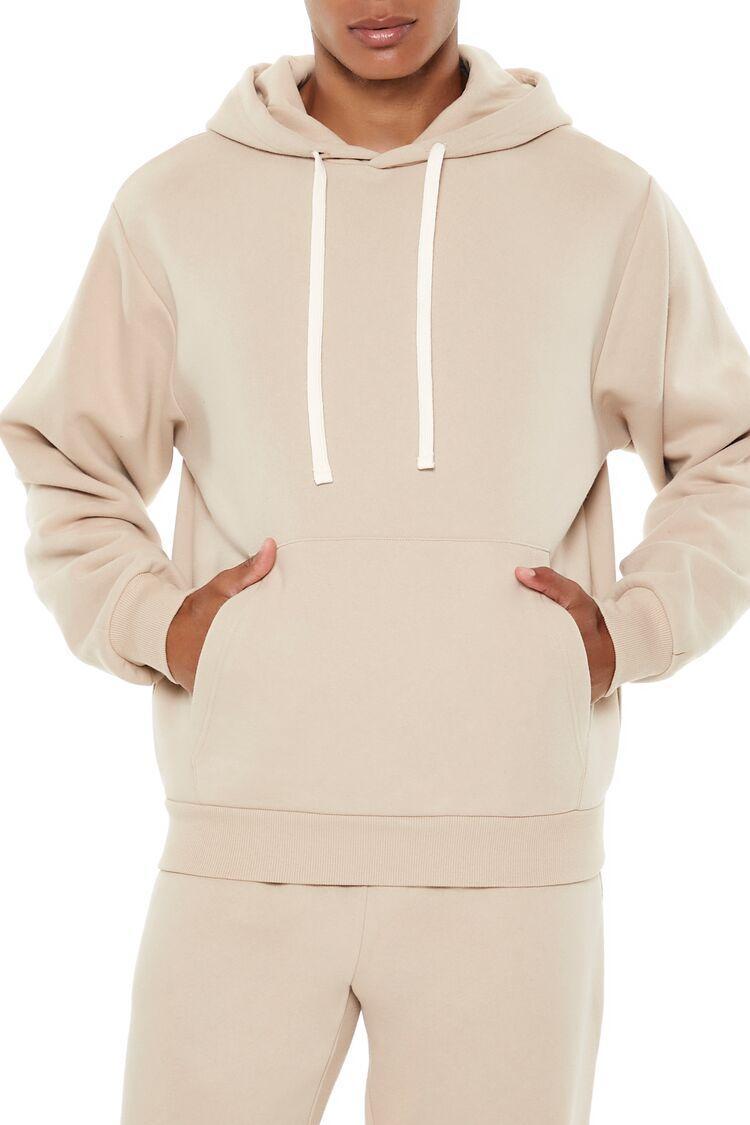 Cotton-Blend Drop-Sleeve Hoodie | Forever 21 Product Image