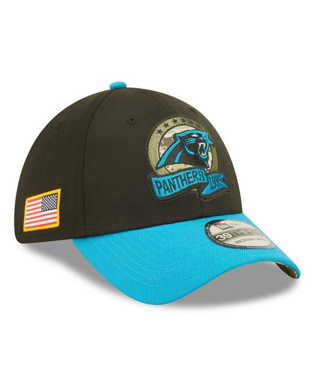 Mens New Era Black Carolina Panthers 2022 Salute To Service 39THIRTY Flex Hat - Black Product Image