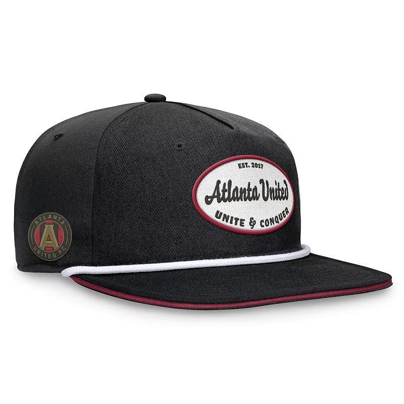 Mens Fanatics Branded Black Atlanta United FC Iron Golf Snapback Hat Product Image