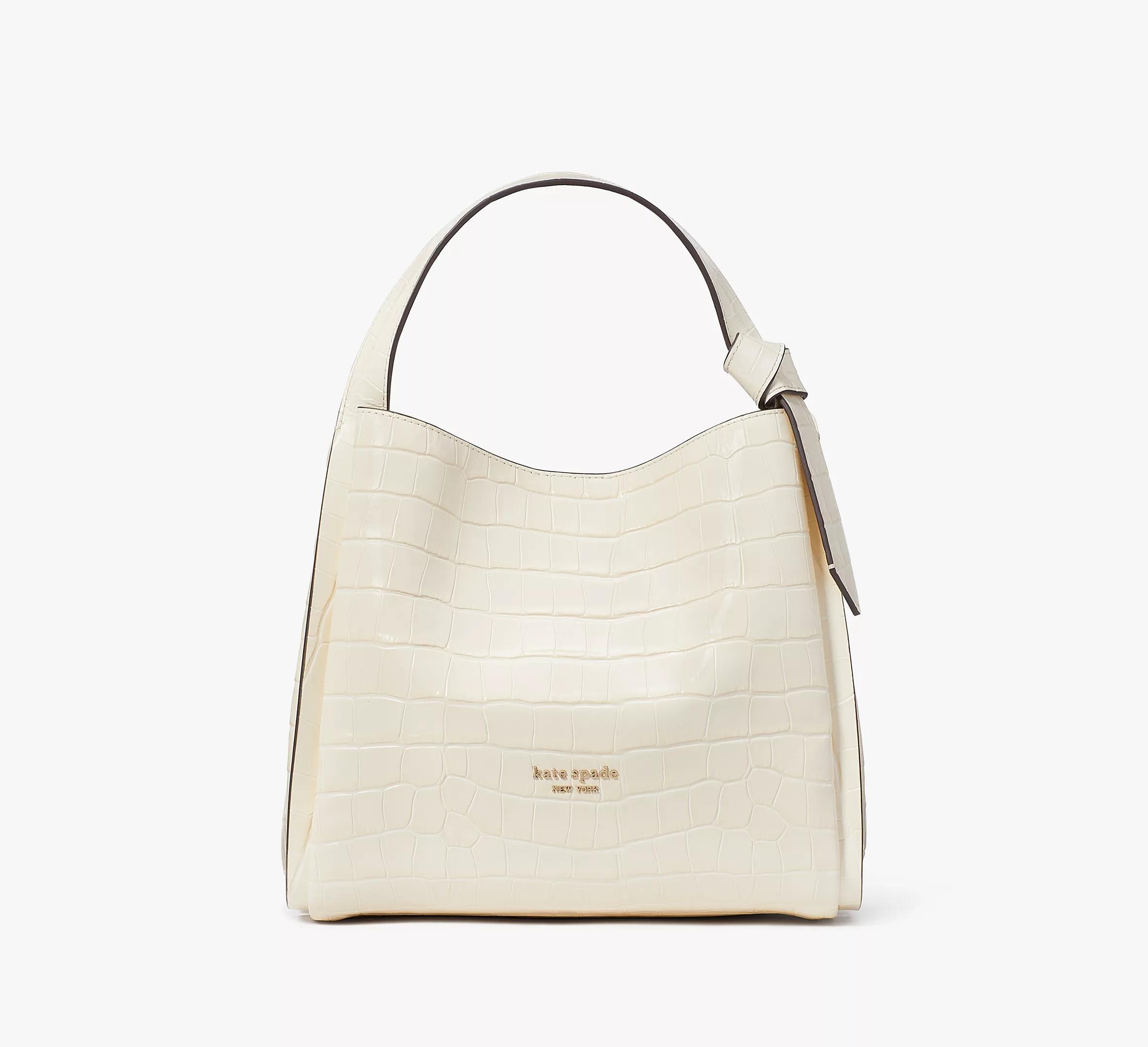 Knott Croc-embossed Medium Crossbody Tote Product Image