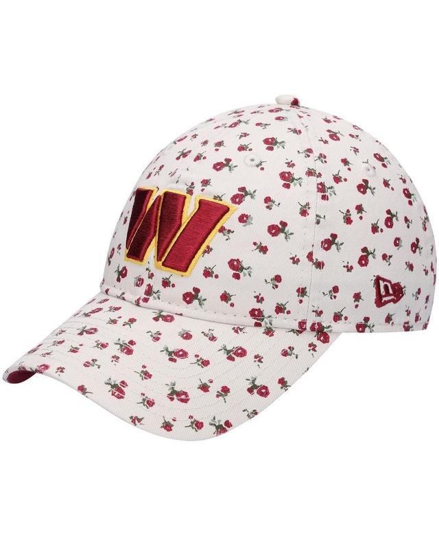 Womens New Era Cream Washington Commanders Floral Ivy 9TWENTY Adjustable Hat Product Image