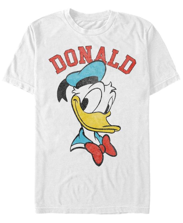 Mens Disney Mickey And Friends Donald Duck Happy Big Face Tee Product Image