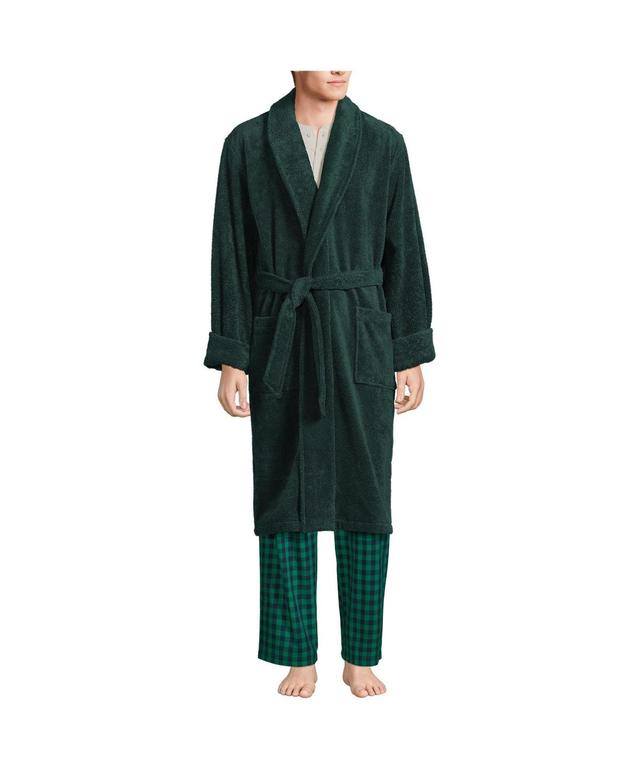 Lands End Mens Calf Length Turkish Terry Robe Product Image