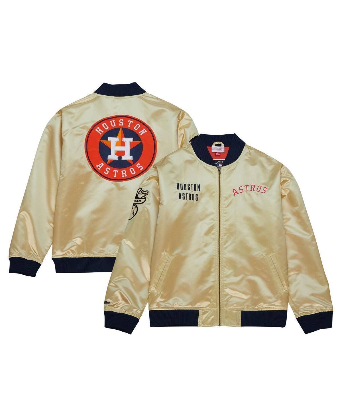 Mens Mitchell & Ness Houston Astros OG 2.0 Lightweight Satin Full-Zip Jacket Product Image