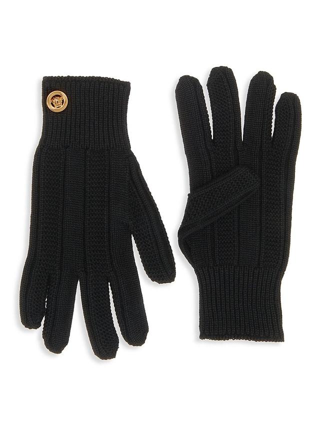 Mens Flat-Rib Wool Gloves Product Image