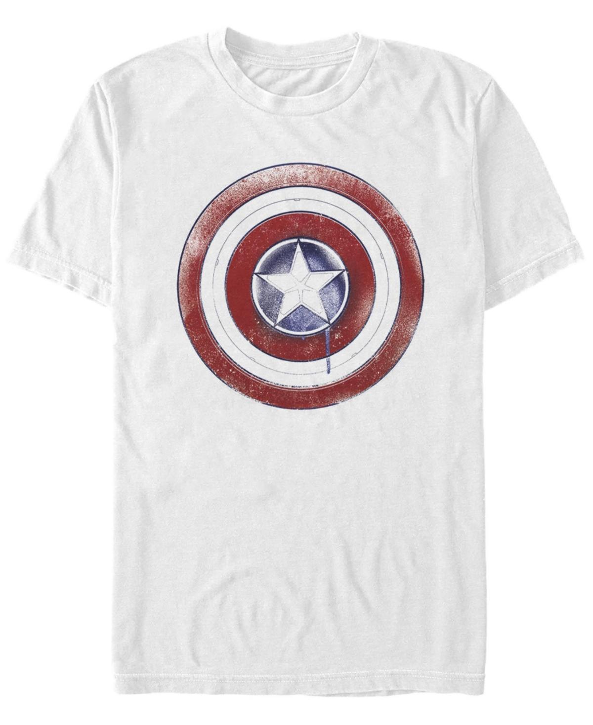 Mens Marvel Falcon And The Winter Soldier Cap Shield Painted Tee Product Image