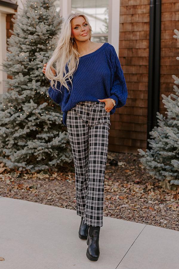 The Bolton High Waist Plaid Pants product image