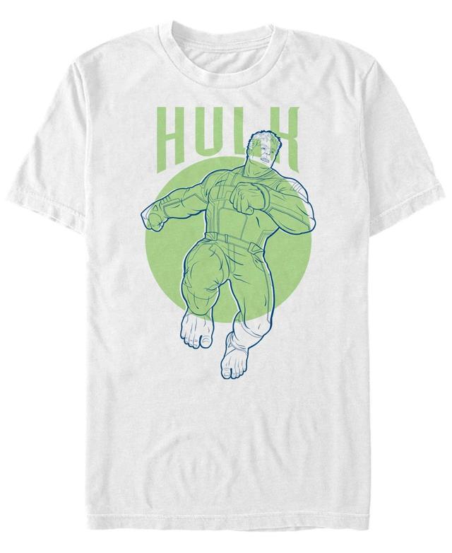 Mens Avengers Hulk Simplicity Tee White Product Image