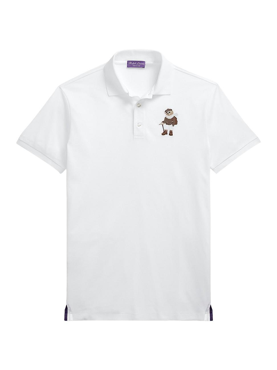 Mens Bear Cotton Piqu Short-Sleeve Polo Product Image