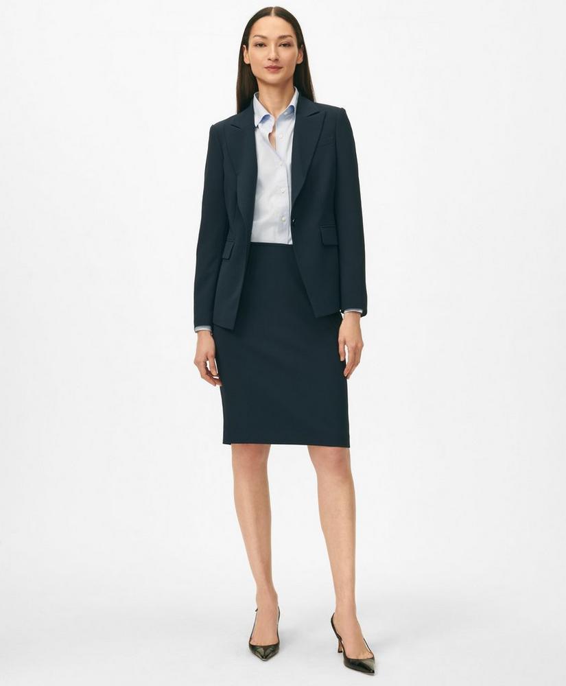 Pencil Skirt in Fine Twill Stretch Crepe Product Image