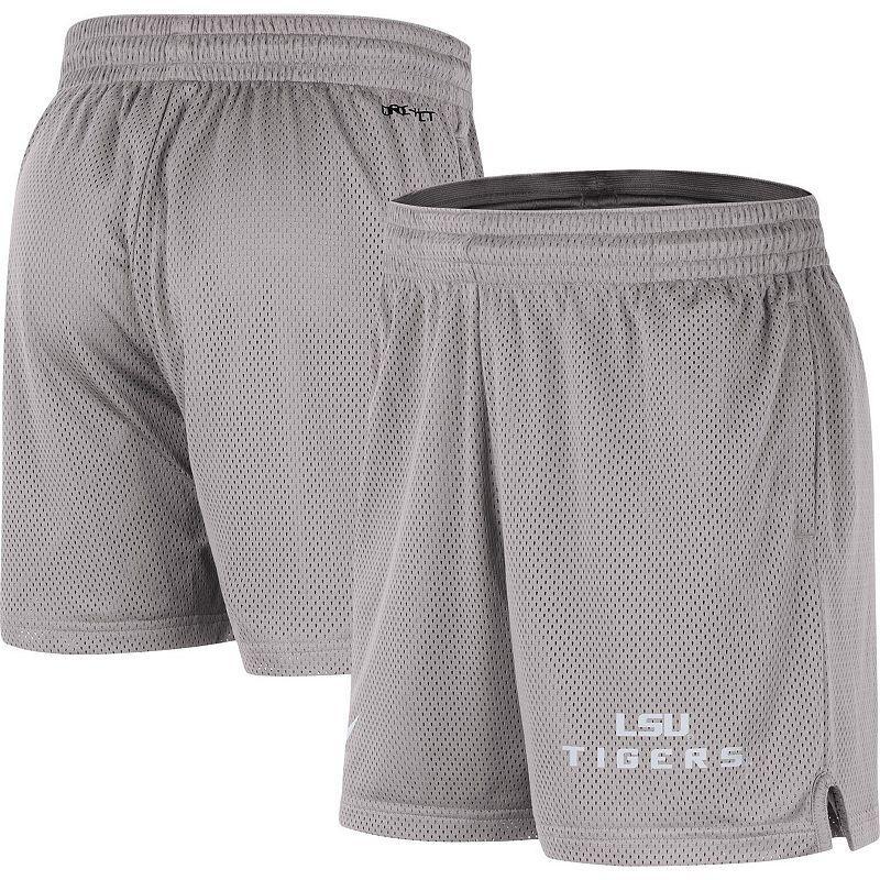 Mens Nike Gray LSU Tigers Mesh Performance Shorts Product Image