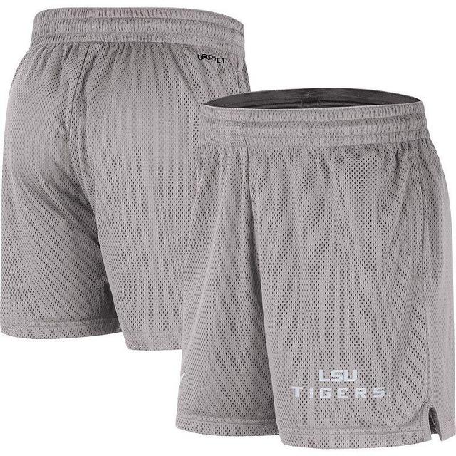 Mens Nike Gray Lsu Tigers Mesh Performance Shorts Product Image