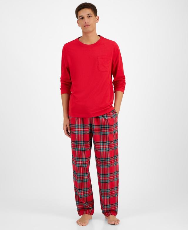 Family Pajamas Mens 2-Pc. Brinkley Cotton Plaid Mix It Pajamas Set, Created for Macys Product Image