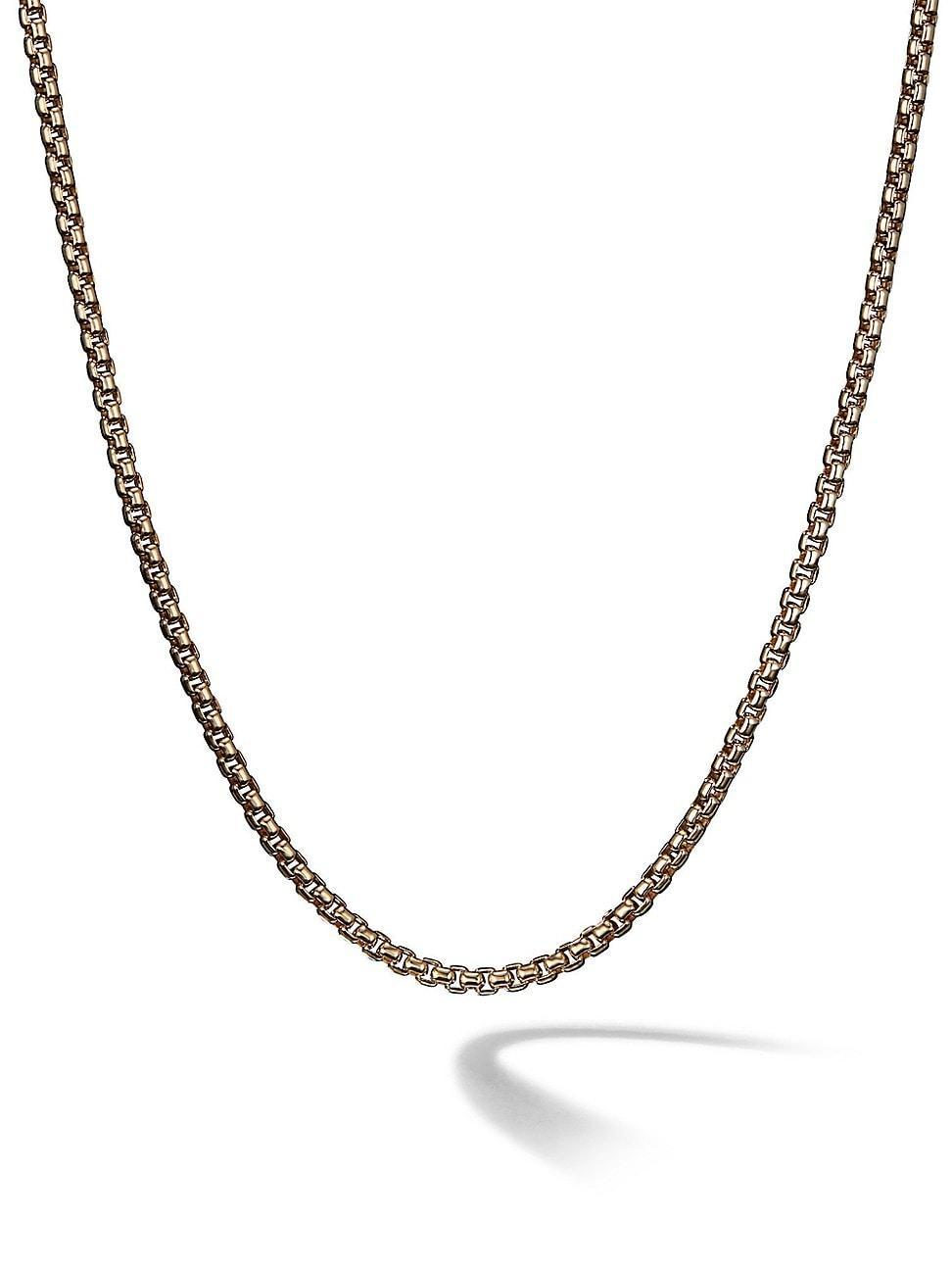 David Yurman Small Box Chain Necklace in 18K Yellow Gold, 22 Product Image