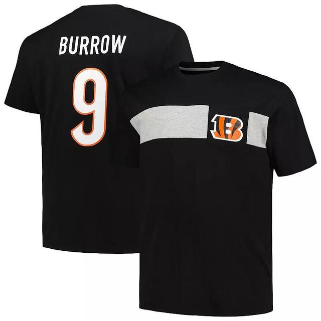 Mens Fanatics Branded Joe Burrow Cincinnati Bengals Big & Tall T-Shirt Product Image