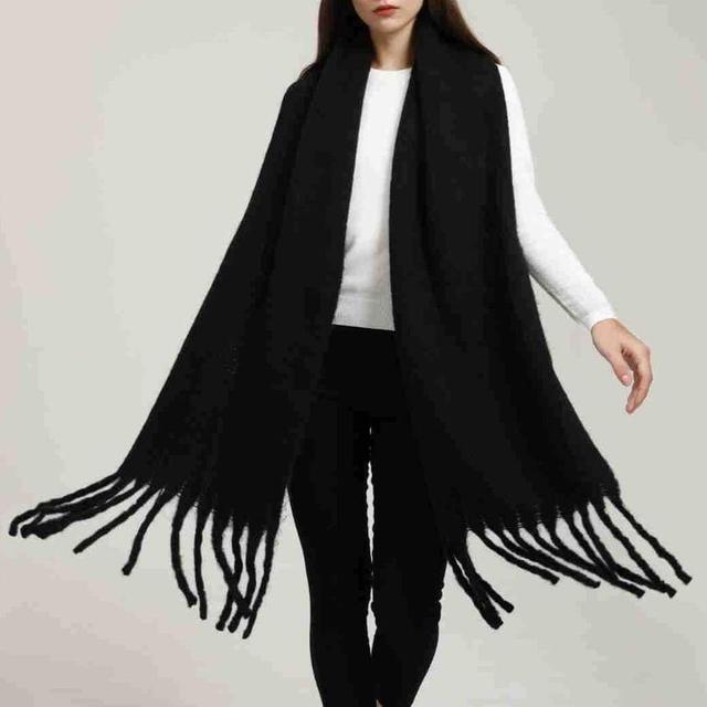 Plain Fringed Trim Scarf Product Image