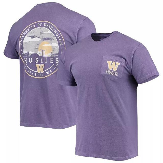 Mens Washington Huskies Circle Campus Scene T-Shirt Product Image