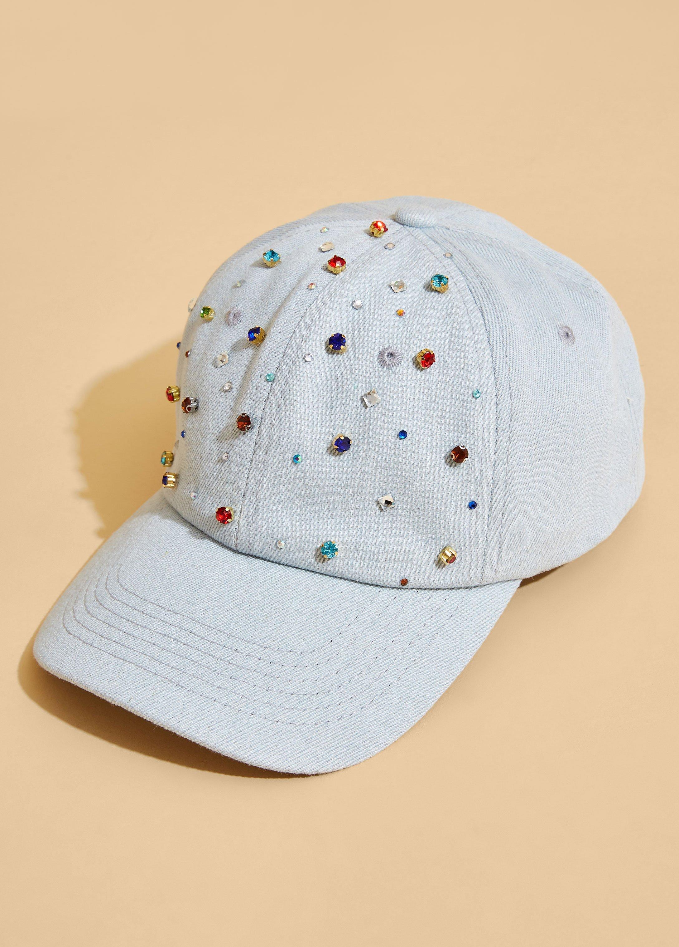 Crystal Denim Baseball Hat Product Image