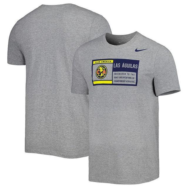 Mens Nike Heather Gray Club America Jock Tag Performance T-Shirt Product Image