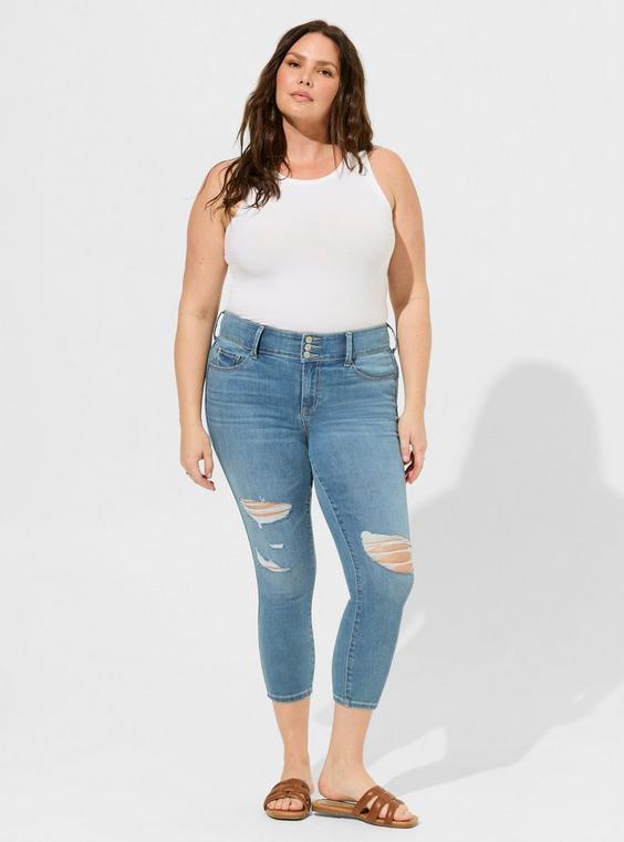 High-Rise Crop Jegging Skinny Jeans Product Image