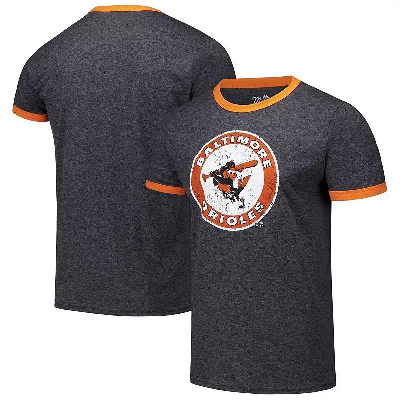 Mens Majestic Threads Baltimore Orioles Ringer Tri-Blend T-Shirt Product Image