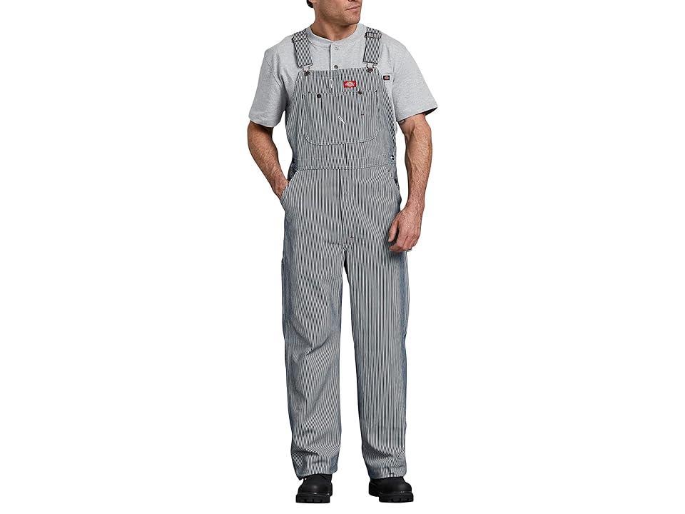 Mens Dickies Striped Bib Overalls Product Image