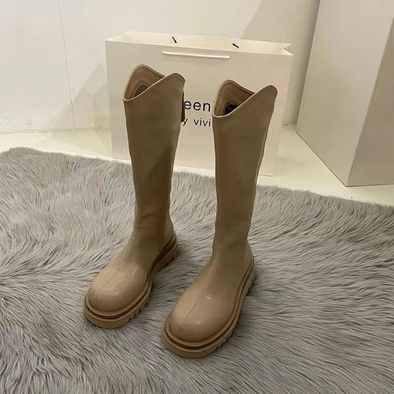 Platform Knee High Boots Product Image