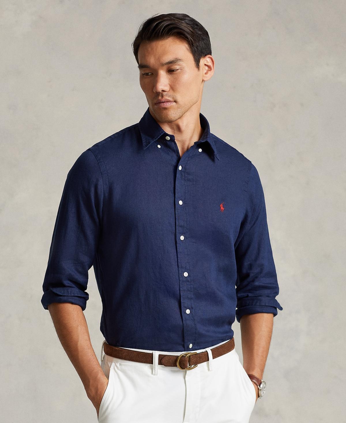 Polo Ralph Lauren Mens Classic Fit Linen Shirt Product Image