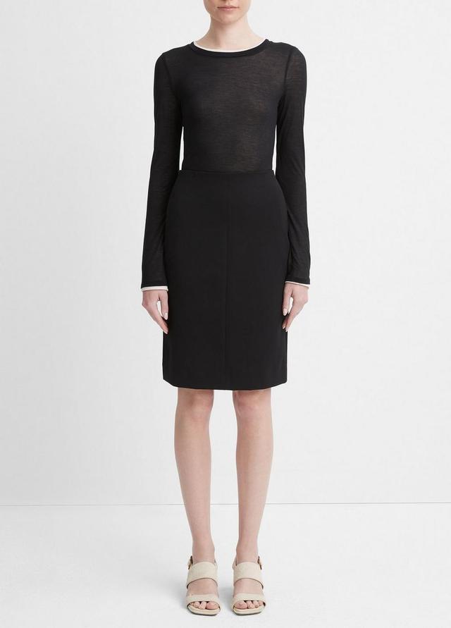 Seamed-Front Pencil Skirt Product Image