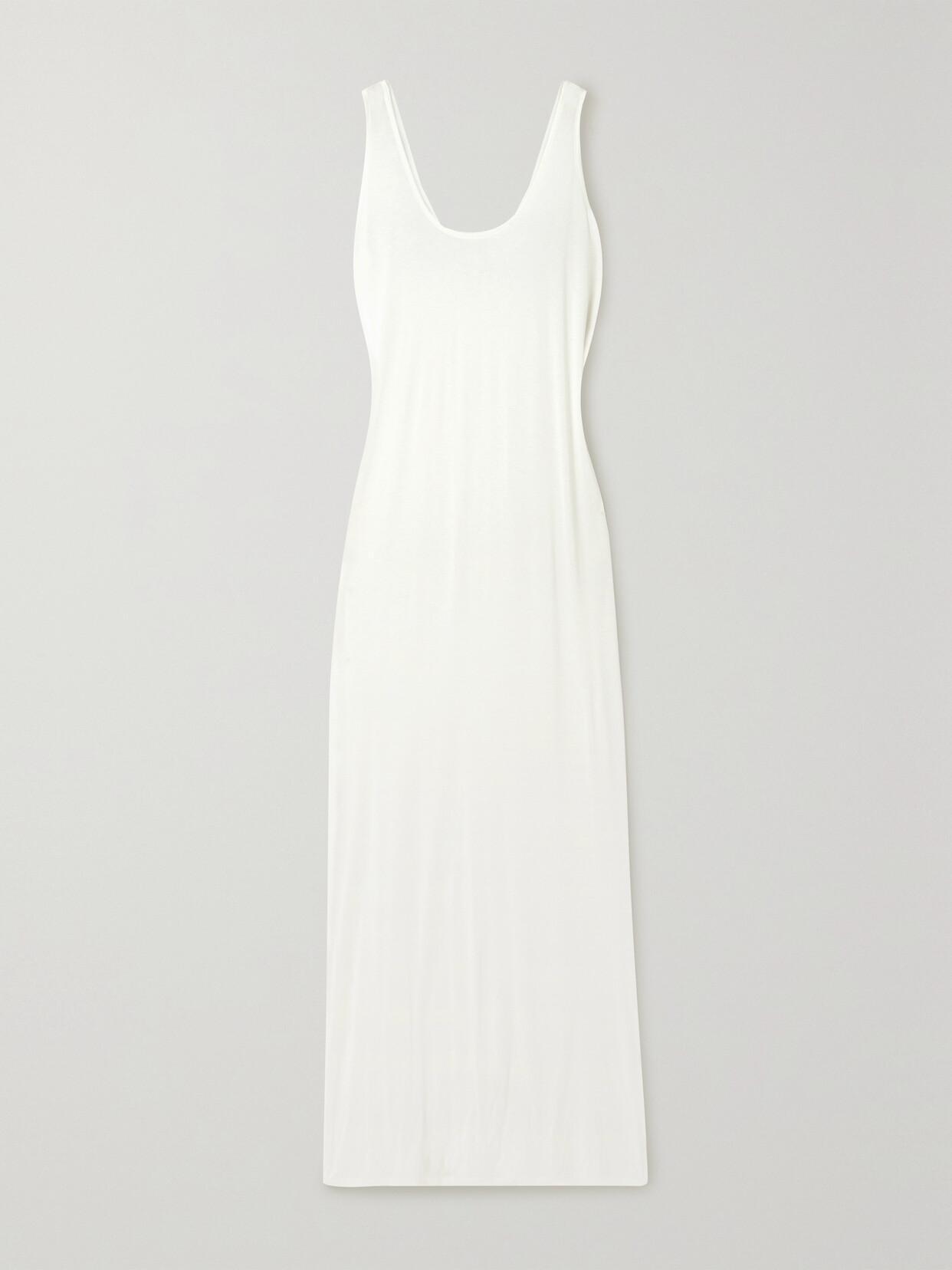 Toman Jersey Midi Dress In White Product Image