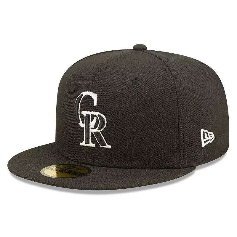 Mens New Era Colorado Rockies Team Logo 59FIFTY Fitted Hat Product Image