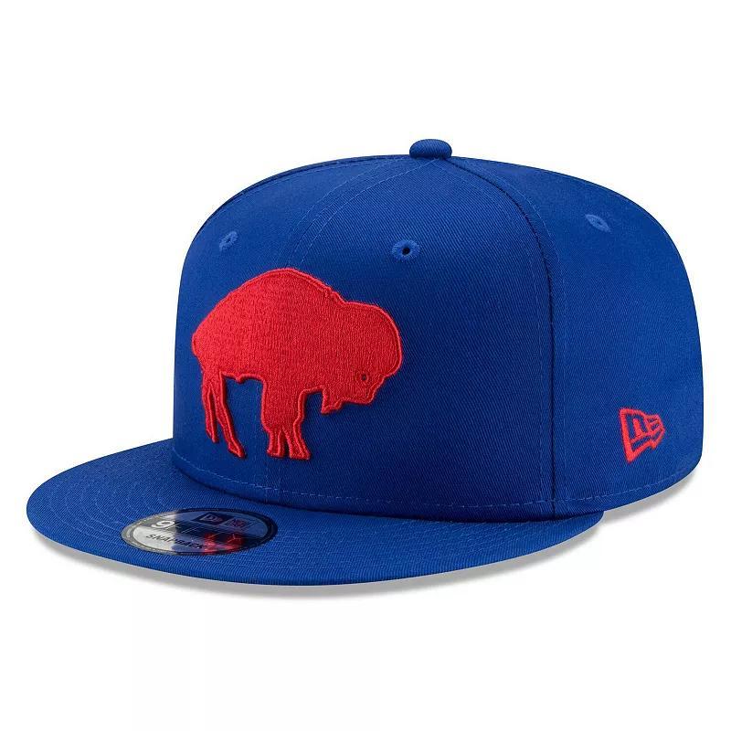 Mens New Era Royal Buffalo Bills Throwback 9FIFTY Adjustable Snapback Hat Product Image