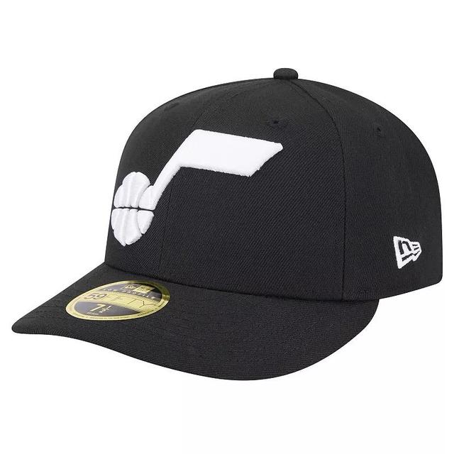 Mens New Era Black Utah Jazz Low Profile Core 59FIFTY Fitted Hat Product Image