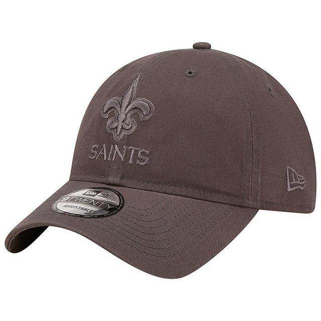 Mens New Era Graphite New Orleans Saints Core Classic 2.0 Tonal 9TWENTY Adjustable Hat Product Image