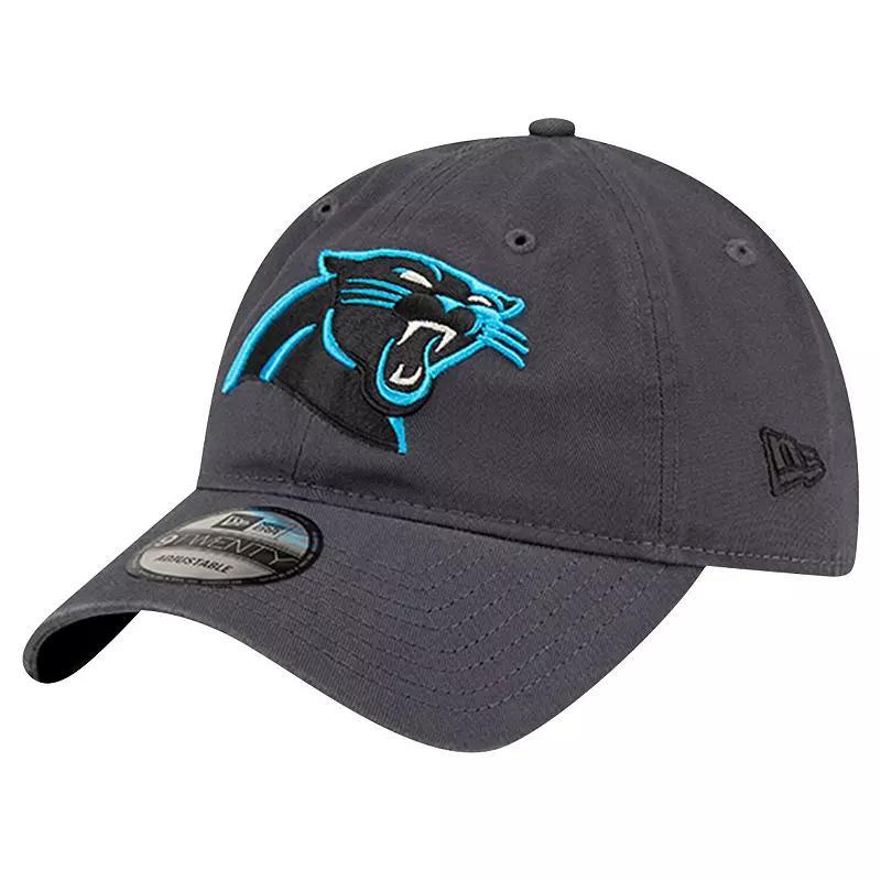 Mens New Era Graphite Carolina Panthers Core Classic 9TWENTY Adjustable Hat Product Image