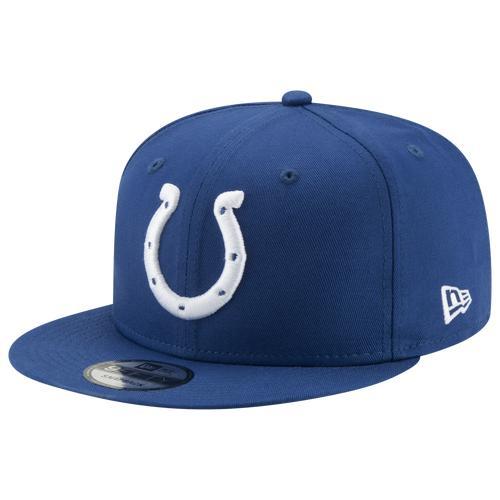 Mens New Era Royal Indianapolis Colts Basic 9FIFTY Adjustable Snapback Hat Product Image