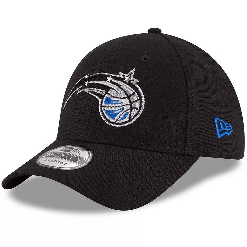 Mens New Era Black Orlando Magic Official Team Color 9FORTY Adjustable Hat Product Image