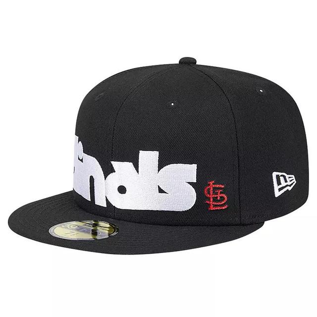 New Era Mens Black St. Louis Cardinals Checkered Undervisor 59FIFTY Fitted Hat Product Image