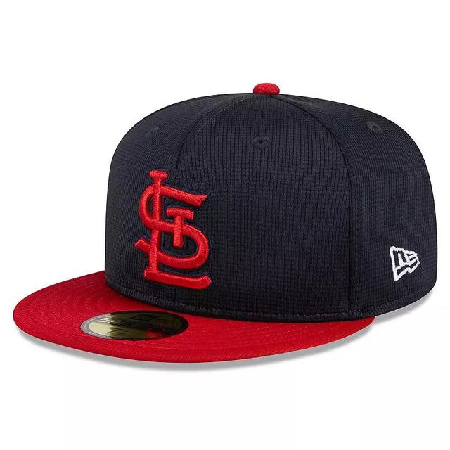 Mens New Era St. Louis Cardinals 2024 Batting Practice 59FIFTY Fitted Hat Blue Product Image