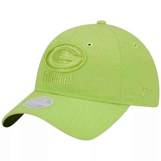 Womens New Era Green Green Bay Packers Color Pack Brights 9TWENTY Adjustable Hat Product Image