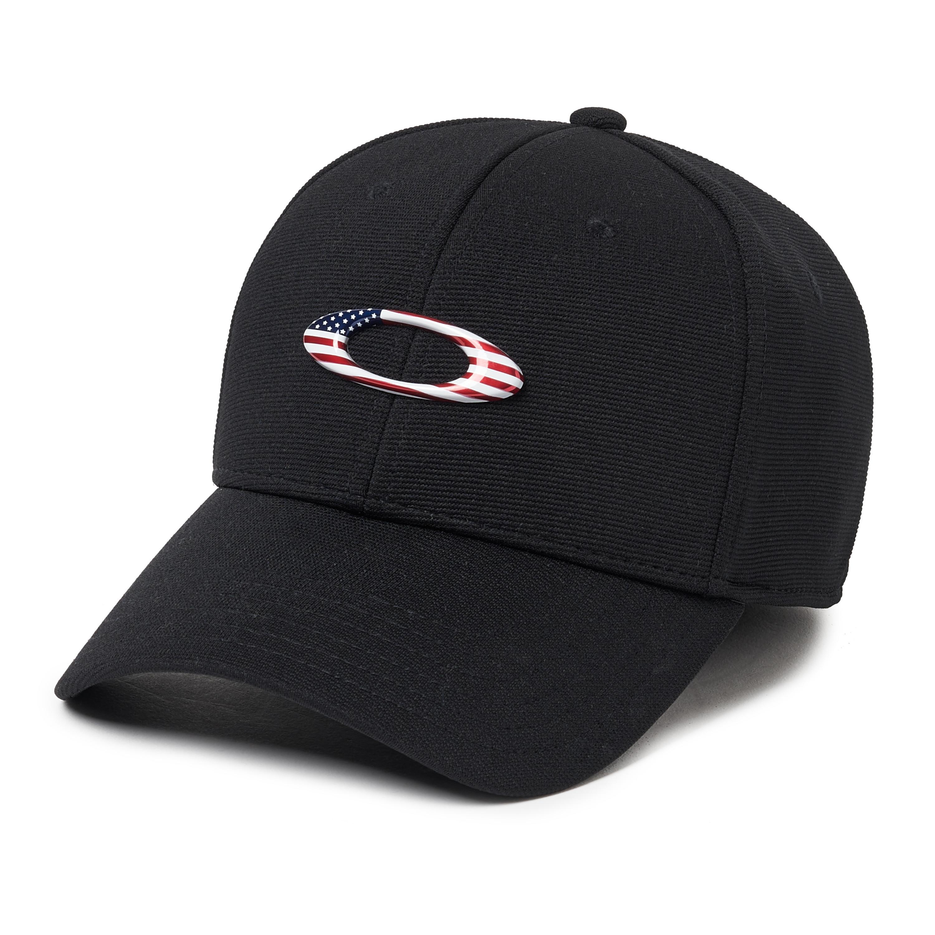 Oakley Tincan Cap (Black/American Flag) Caps Product Image