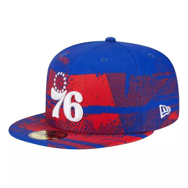 Mens New Era Royal Philadelphia 76ers Tip-Off 59FIFTY Fitted Hat Product Image