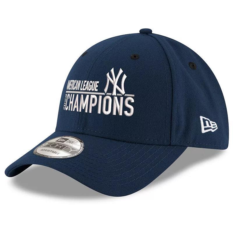 Mens New Era New York Yankees 2024 American League Champions 9FORTY Adjustable Hat, Blue Product Image