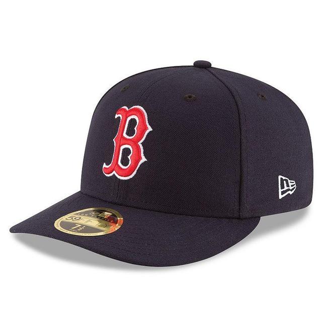 Mens New Era Boston Red Sox Authentic Collection On Field Low Profile Game 59FIFTY Fitted Hat Blue Product Image