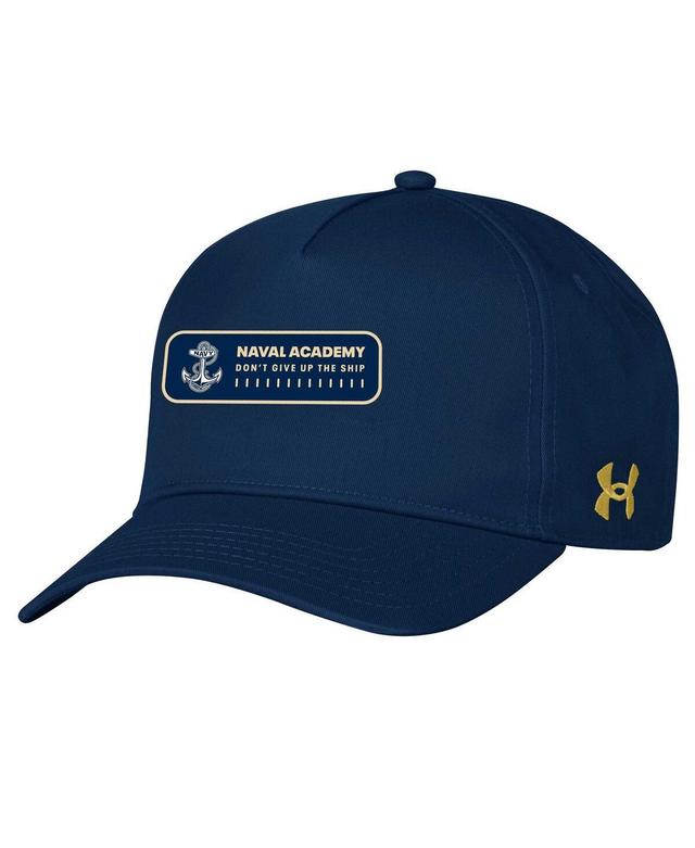 Mens Under Armour Midshipmen 2023 Sideline Adjustable Hat, Blue Product Image