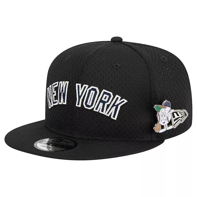 Mens New Era New York Yankees Post Up Pin 9FIFTY Snapback Hat Product Image