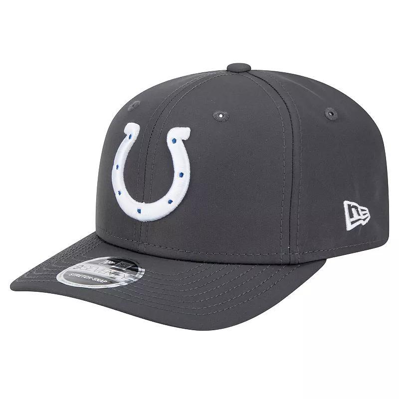 Mens New Era Graphite Indianapolis Colts Main 9SEVENTY Stretch-Snap Hat Product Image