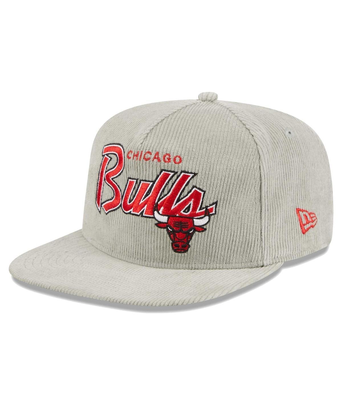 Mens New Era  Gray Chicago Bulls The Golfer Corduroy 9FIFTY Snapback Hat Product Image